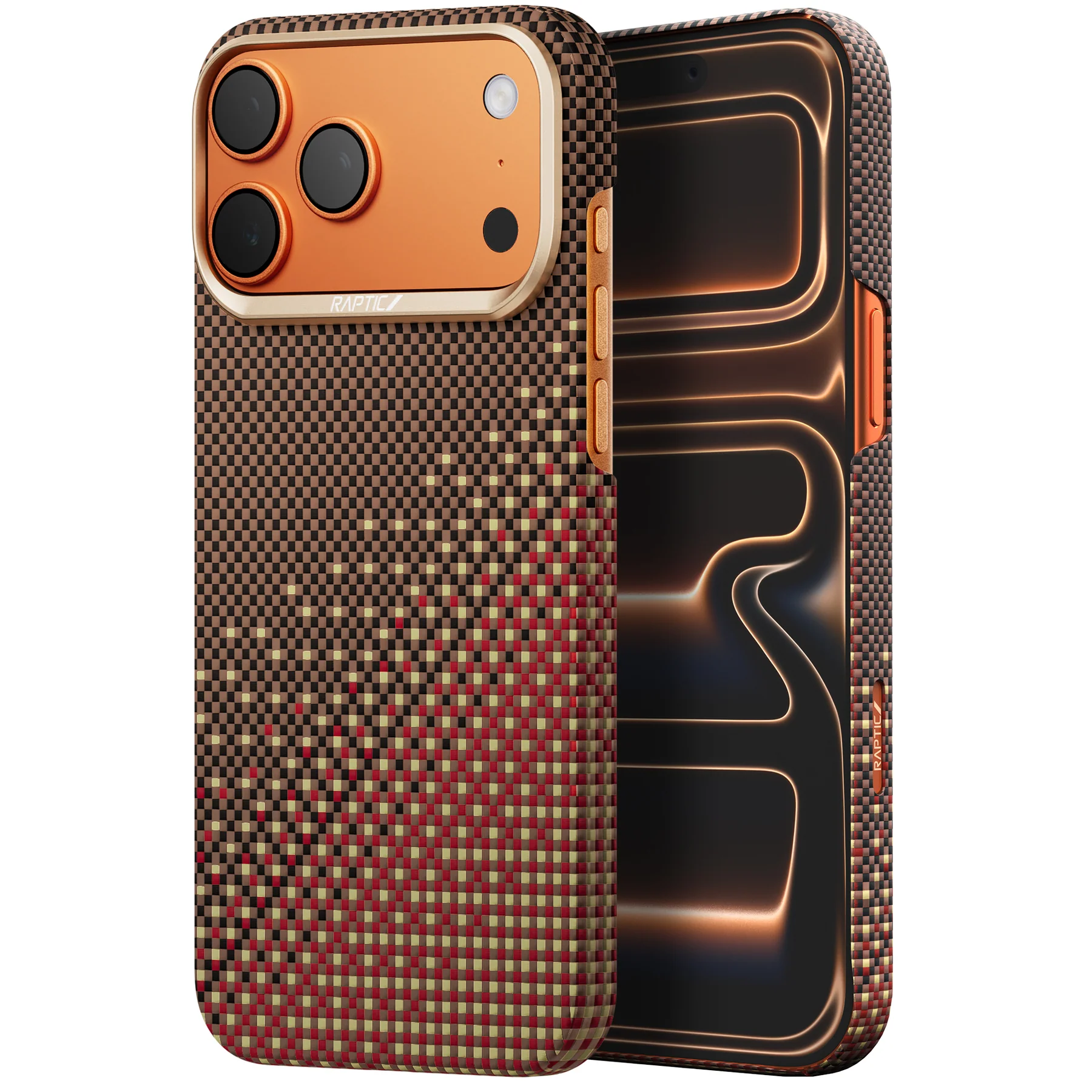 RAPTIC Aramid Skin Case for iPhone 17 Pro / 17 Pro Max- Serenity Amber