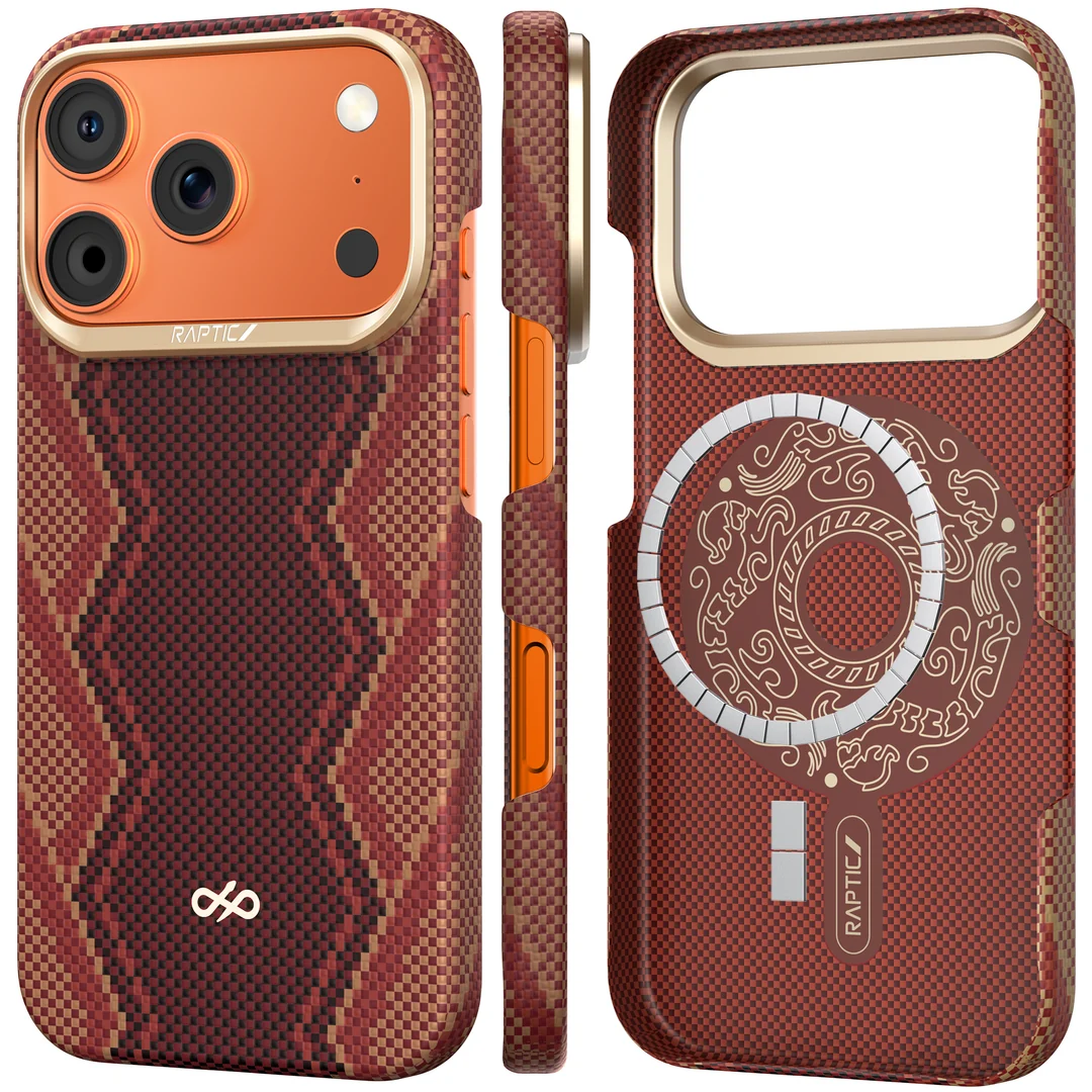 Raptic Aramid Skin-Bionic for iPhone 17 Pro / Max-Snake